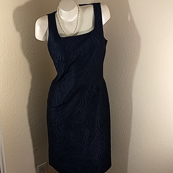 Midnight Blue Sheath Dress - Picture 3 of 6